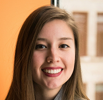Fotografía de Victoria Lawson, responsable del área financiera y directora de una compañía dedicada al trading financiero